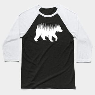 Grizzly bear forest Baseball T-Shirt